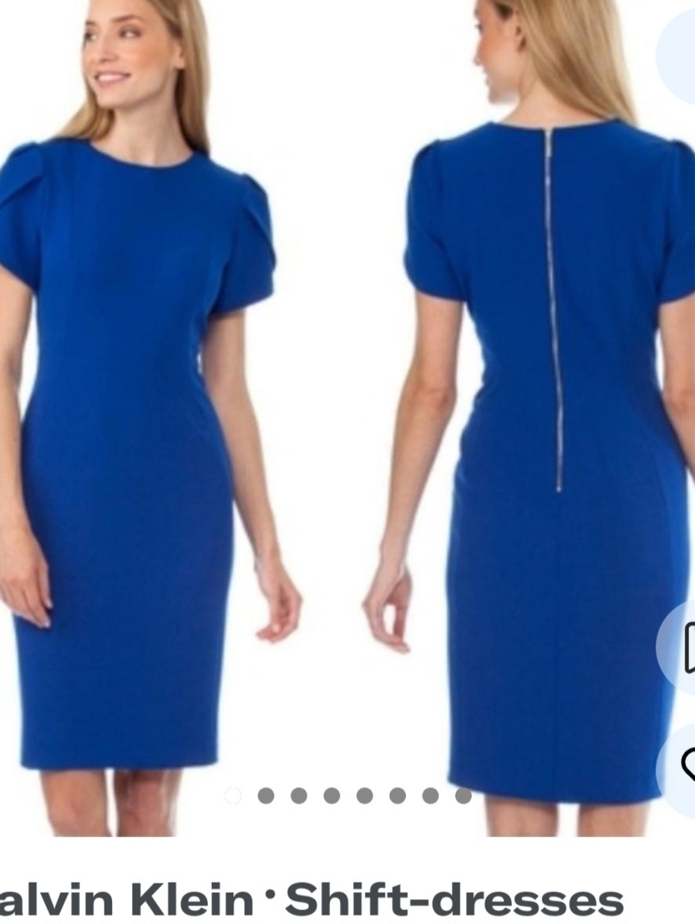 Calvin Klein royal blue dress